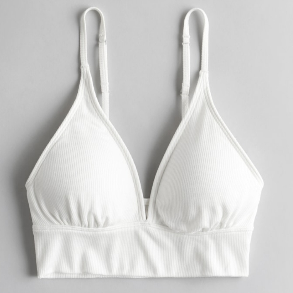 Gilly Hicks Jersey Ribbed Triangle Lounge Bralette